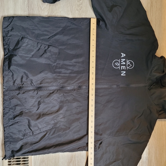 Lord's Prayer Hooded Lightweight Full Zip Windbreaker Unisex XXL - Picture 14 of 15